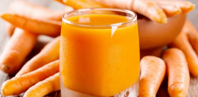 Sárgarépalé egy pohárban